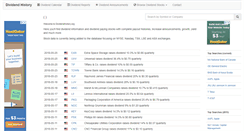 Desktop Screenshot of dividendhistory.org